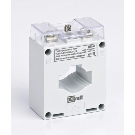 Трансформатор тока ТШП-0.66 250/5А кл. точн. 0.5 5В.А d30мм DEKraft 50137DEK