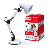 Светильник настольный СНО 15Б 60Вт E27 230В под лампу на основании бел. (кор.) IN HOME 4690612012896