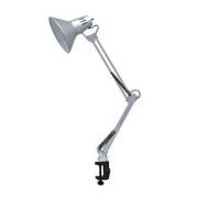Светильник настольный СНС 13С 60Вт E27 230В под лампу на струбцине серебр. (кор.) IN HOME 4690612012889