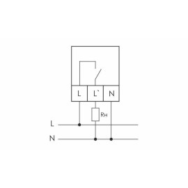 Реле напряжения CP-721-1 (CP-721-63A) (однофазное; цифровая индикация; напряжение питания 50-450В контакт 1NO 63А встроен. таймер регистрация аварий в памяти индикация текущего напряжения) (аналог УЗМ) F&F EA04.009.013
