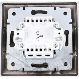 Рамка 4-м Mira горизонт. черн. бархат LEZARD 701-4200-149