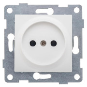 Розетка 1-м СП Ugra 16А 250В без заземл. защ. шторки механизм бел. GUSI С11Р2-001