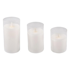 Свеча декоративная CL7-SET3-wh с пультом 3хAAA для каждой свечи (не в компл.) бел. (уп.3шт) ФАZА 5018853