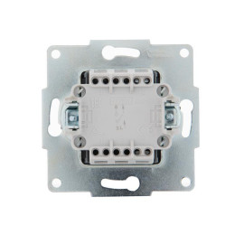 Выключатель 1-кл. 1п СП Karina 10А IP20 механизм черн. бархат LEZARD 707-4288-100