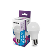 Лампа светодиодная A60 20Вт 6500К E27 220В КОСМОС LkecLED20wA60E2765