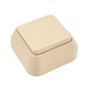 Выключатель 1-кл. ОП 10А IP20 крем. Makel 45201