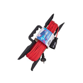 Удлинитель-шнур на рамке 1х20м 6А IP20 1.3кВт ПВС 2х0.75 КОСМОС YPKsm20m-1g(6A)