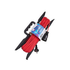 Удлинитель-шнур на рамке 1х30м 6А IP20 1.3кВт ПВС 2х0.75 КОСМОС YPKsm30m-1g(6A)