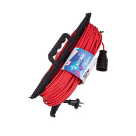 Удлинитель-шнур на рамке 1х50м 6А IP20 1.3кВт ПВС 2х0.75 КОСМОС YPKsm50m-1g(6A)