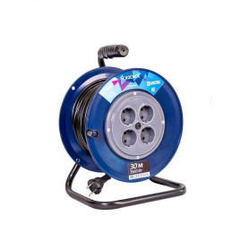 Удлинитель на катушке 4х30м 16А IP20 3.5кВт ПВС 2х1.5 КОСМОС YKKsm30m-4g(16A)