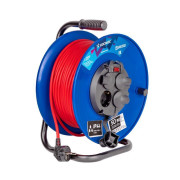 Удлинитель на катушке 4х50м с заземл. 16А IP44 3.5кВт ПВС 3х1.5 термозащ. КОСМОС YKKsm50m-4g-Z(16A)IP