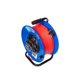 Удлинитель на катушке 4х50м с заземл. 16А IP44 3.5кВт ПВС 3х1.5 термозащ. КОСМОС YKKsm50m-4g-Z(16A)IP