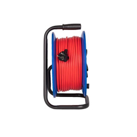 Удлинитель на катушке 4х50м с заземл. 16А IP44 3.5кВт ПВС 3х1.5 термозащ. КОСМОС YKKsm50m-4g-Z(16A)IP