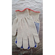 Перчатки х/б с ПВХ Люкс 42г ТОЧКА (пара) ЛЮКС-42-Т