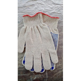 Перчатки х/б с ПВХ Люкс 42г ТОЧКА (пара) ЛЮКС-42-Т