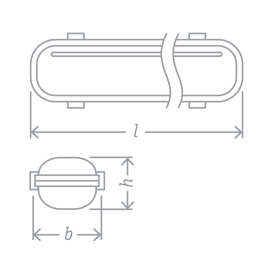 Светильник 61 086 DSP-04-1200-IP65-2хT8-G13 176-264В под лампу NLL T8 LED (аналог ЛСП 2х36) Navigator 61086