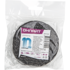 Изолента ХБ 15мм (рул.10м) 61 152 OIT-H15-10/BL 100г ОНЛАЙТ 61152