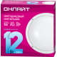 Светильник светодиодный 61 194 OBL-R1-12-6.5K-WH-IP65-LED 12Вт 6500К IP65 900лм ЖКХ круг бел. (аналог НПП) ОНЛАЙТ 61194