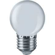 Лампа светодиодная 61 243 NLL-G45-1-230-W-E27 1Вт шар матовая E27 176-264В Navigator 61243