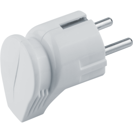 Вилка угловая 61 362 NCA-PL04-16A-E-WH с заземл. бел. Navigator 61362