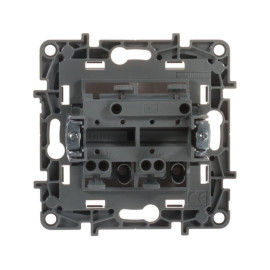 Выключатель 2-кл. СП Etika 10А IP20 250В 10AX безвинтов. зажимы механизм бел. IEK 672202