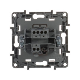 Переключатель 1-кл. СП Etika 10А IP20 250В 10AX безвинтов. зажимы механизм бел. IEK 672205