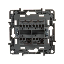 Переключатель 2-кл. СП Etika Plus 10А IP20 250В 10AX безвинтов. зажимы механизм бел. IEK 672212