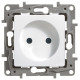 Розетка 1-м СП Etika 16А IP20 250В 2P без заземл. немецк. стандарт винтов. клеммы механизм бел. IEK 672220