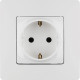 Розетка 1-м СП Etika 16А IP20 250В 2P+E с заземл. немецк. стандарт винтов. клеммы механизм бел. IEK 672221