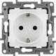 Розетка 1-м СП Etika 16А IP31 250В 2P+E с заземл. защ. шторки немецк. стандарт винтов. клеммы механизм бел. IEK 672222