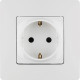 Розетка 1-м СП Etika 16А IP31 250В 2P+E с заземл. защ. шторки немецк. стандарт винтов. клеммы механизм бел. IEK 672222