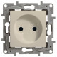 Розетка 1-м СП Etika 16А IP20 250В 2P без заземл. немецк. стандарт винтов. клеммы механизм сл. кость IEK 672320