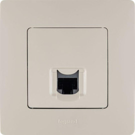 Розетка компьютерная 1-м СП Etika RJ45 кат.5E UTP механизм сл. кость IEK 672341