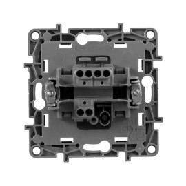 Выключатель 1-кл. СП Etika 10А IP20 250В 10AX авт. зажимы механизм алюм. IEK 672401