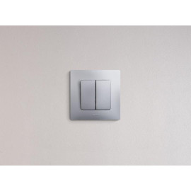 Выключатель 2-кл. СП Etika 10А IP20 250В 10AX авт. зажимы механизм алюм. IEK 672402