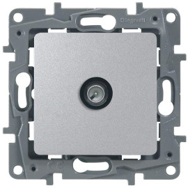 Розетка телевизионная оконечная TV СП Etika 5дБ 5-862МГц механизм алюм. IEK 672465