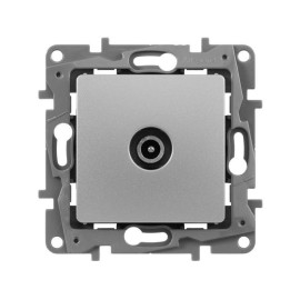 Розетка телевизионная оконечная TV СП Etika 5дБ 5-862МГц механизм алюм. IEK 672465