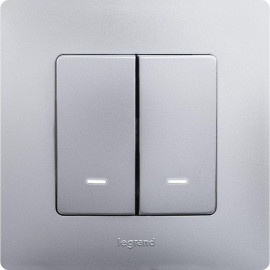 Рамка 1-м Etika алюм. IEK 672551