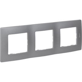 Рамка 3-м Etika алюм. IEK 672553