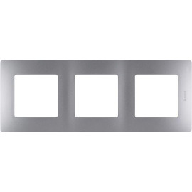 Рамка 3-м Etika алюм. IEK 672553