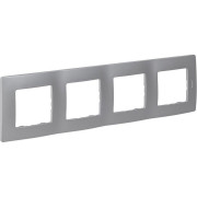 Рамка 4-м Etika алюм. IEK 672554