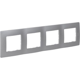 Рамка 4-м Etika алюм. IEK 672554