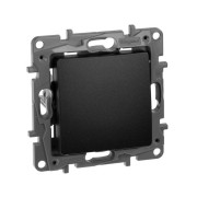 Выключатель 1-кл. СП Etika 10А IP20 250В 10AX авт. зажимы механизм антрацит IEK 672601