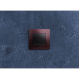 Выключатель 1-кл. СП Etika 10А IP20 250В 10AX авт. зажимы механизм антрацит IEK 672601