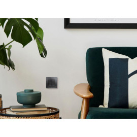 Выключатель 2-кл. СП Etika 10А IP20 250В 10AX авт. зажимы механизм антрацит IEK 672602