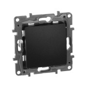 Переключатель 1-кл. СП Etika 10А IP20 250В 10AX авт. зажимы механизм антрацит IEK 672605