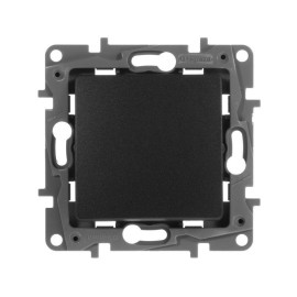 Переключатель 1-кл. СП Etika 10А IP20 250В 10AX авт. зажимы механизм антрацит IEK 672605