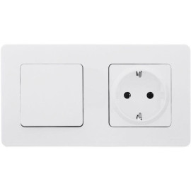 Выключатель 1-кл. Inspiria 10А IP20 250В 10AX механизм бел. IEK 673600