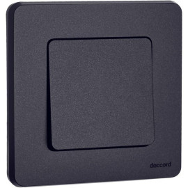 Выключатель 1-кл. Inspiria 10А IP20 250В 10AX механизм антрацит IEK 673603