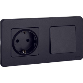 Выключатель 1-кл. Inspiria 10А IP20 250В 10AX механизм антрацит IEK 673603